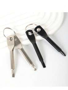 1/2PCS Portable Screwdriver And Flathead Screwdriver Keychain Set - Camping Accessories, Multi-Function Mini Pocket Repair Tool, Gadget, Car Accessory, Bag Charm, School Gothic Y2K Christmas Gift, Outdoor EDC Multi-Tool - Multiple Styles - View 14
