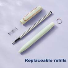 2/3/5pcs Morandi Candy Color Retractable Gel Pen,0.5mm Bullet Point Heavy‑Feel Sign Pen,Beautiful Stationery For Back‑To‑School & Office,School Supply - Multicolor - View 8