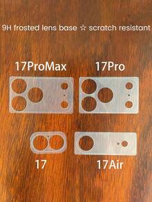 Compatible With IPhone 17/17 Pro/17 Pro/17 Air - 5pcs Matte Lens Film, Anti-Scratch, Anti-Fingerprint, High Definition, High Resolution Touch Screen, Anti-Dirty, Anti-Dust, Anti-Fingerprint, Anti-Scratch Protection - White - View 3