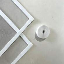 White Mesh White Edge Left Zipper Screen, Customizable Size, No Need To Remove When Opening Window, Fresh And Mosquito-Proof, Home Ventilation Without Hassle - White Mesh With White Trim, Left-side Zipper. - View 6