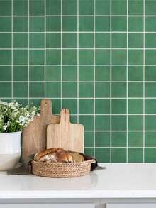 1/10/20pcs 3D Small Square Mosaic Peel And Stick Backsplash Tiles, 25-Grid Tile Stickers, Self-Adhesive Wall Stickers For Kitchen Bathroom - Wall Stickers - View 8