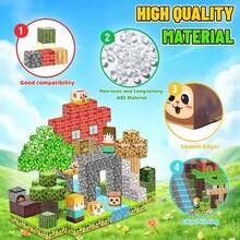 50-500pcs Magnetic Building Blocks Set - Magic Island Game Cube Stacking Toy, Children's Magnetic STEM Sensory Educational Toy, Suitable For Boys And Girls 3 Years And Above, Creative Play And Learning Toy, DIY Creative Stacking Educational Game Set, Birthday Gift, Holiday Gift (Partial Random Colors) - Multicolor - View 5