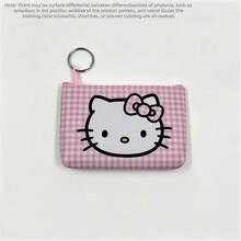SANRIO 三麗鷗 1個可愛 Hello Kitty 女款迷你零錢包，可愛緊湊設計，裝飾有動漫貓咪角色 - 日常必需收納袋，可愛風格 - 彩色 - 查看 11
