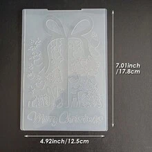 Christmas Embossing Plate Template, Winter Snowflake Gift Christmas Hanging Decoration Pattern DIY, Scrapbook Greeting Card Planner Decoration, Compatible With Most Embossing Machines - Christmas - View 24