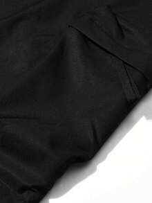 Quần ống đứng nam phong cách công sở quay lại trường học, kiểu techwear đường phố dáng suông rộng, mặc hằng ngày đi làm/đi học mùa xuân/thu, streetwear dã ngoại - màu đen - Xem 5