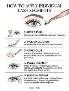 120 Clusters D Curl Fluffy Dense Lash Clusters, Wispy Voluminous Individual Lashes, Soft Segmented DIY Eyelash Extension Kit For Daily, Office, Dating, Party, Photoshoot & Clubbing - D - View 8