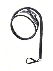 Riding Practice Leather Horse Whip Party Performance Prop; Riding Practice Horse Whip; Party Performance Whip 185cm/72.83in, Solid Horse Whip 1pc. - Multicolor - View 9