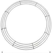 Metal Wire Wreath Frame, Used For Making Wreath Base, Round Shape Suitable For Hanging Flowers, Wedding, Spring Decoration, Door Decor DIY Craft Material - 0 - View 9