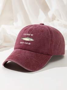 1pc Men's Retro Funny Fish Print Baseball Cap Washed Polyester Casual Adjustable Breathable Sun Hat - A - View 10
