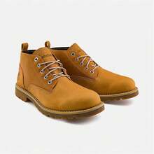 Timberland 新款戶外中筒工作靴，防滑防水男士馬丁靴 - 棕色 - 查看 3