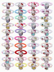 1 buah Gelang Manik-Manik Kucing Lucu Sanrio, Cocok untuk Pesta Liburan, Sekolah, Hadiah Ulang Tahun untuk Anak Perempuan - MultiWarna - View 8