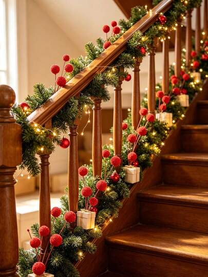 100PCS Artificial Yangmei, Christmas Fake Berry Decoration, Christmas Tree Decoration Flowers, Wreath DIY Craft Decor, Homemade Wreath And Holiday Wreath Decoration, Autumn Decor Home, Halloween Decoration, Christmas Decoration, Birthday Gifts