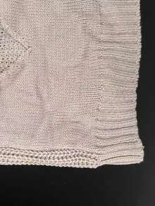 1pc Sexy Women's Lingerie Uniform, Tempting Cute New Girl Backless Design For Autumn/Winter, Adorable Flirty High Neck Knit Sweater - Light Grey - View 5