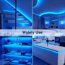 PC White/Warm LED Flexible Light Strip, Self-Adhesive Backing, Suitable For Home Lighting Decoration In Living Room, Bedroom, Kitchen, Ceiling, Stairs | Christmas Halloween Mysterious Atmosphere Lighting - Multicolor - View 6