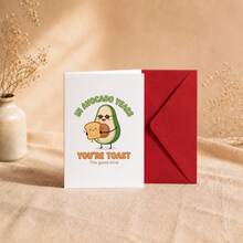 Humorous Banana Bread Pun Greeting Card, Adult Birthday Card, 1 Card + 1 Red Envelope, 5 X 7 Inches, 350gsm Cardstock, Blank Inside For Personalized Message, Suitable As A Humorous Birthday Gift For Friends And Family - Sets - View 6