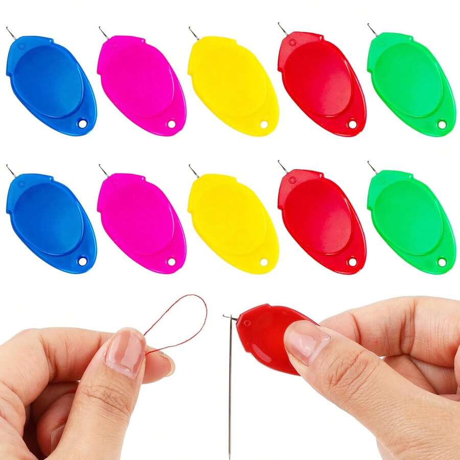 Hand Sewn Needle Threading Tool, Automatic Sewing Machine Threading Tool, Embroidery Simple Threading Tool, Automatic Threading Auxiliary Needle Threading Tool With Random Color