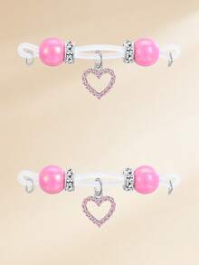 TOKRING 1pair Fake Nipple Rings Non Piericng Nipple Studs Body Jewelry,Heart Star CZ Dangling Nipple Cuff,Body Rings With Pendant Adjustable Non Piercing - Multicolor - View 9