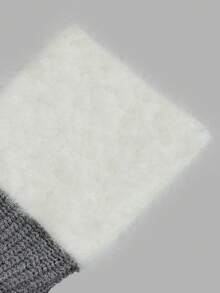 Aflion Women Fall Grey Ribbed Knit Zip Up Cardigan, Furry Collar & Cuff Long Sleeve Fitted Sweater For Date, Daily & Street Wear - Grey - View 4