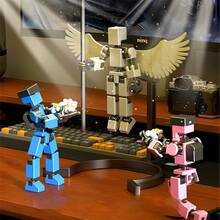 1set New 5th Gen Multi-Jointed Transformable Decompression Fidget Doll, DIY Assembly Decompression Toy, Holiday Gift, Desktop Stress Relief Toy, Disassemble & Assemble Doll Playset - Multicolor - View 20