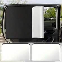 4pcs/2pcs Magnetic Car Window Sunshade - Titanium Silver Side Sunshade, Suitable For SUV/Sedan, Front And Rear Privacy Curtain - Curtain - View 6