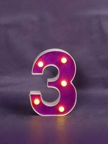 1pc Purple Glowing Letter Light Box, Includes 26 Letters, Numbers And Characters, Can Be Used As Desktop Decoration Light, Proposal Light Or Birthday Party Atmosphere Light - Q3-purple Letter Light - View 42
