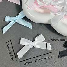 50pcs/Pack Colorful Ribbon Bows For Gift Packaging, Craft Cards, Hair Accessories, Jewelry Bows, Wedding Party Decor, Christmas Decor, Room Decor, Home Decor - View 2