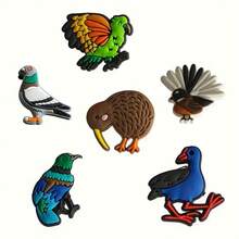 12pcs Bird-Shaped Shoe Charms, Assorted Styles, Durable Shoe Decorations For Sandals, Slippers - Multicolor - View 6
