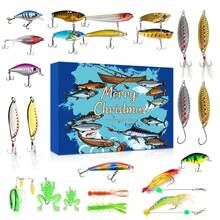 2026 Advent Calendar Fishing Countdown - 24 Days Fishing Lures Set Adult Men Teen Boys - Xmas Surprise - Advent Calendar Lures - View 1
