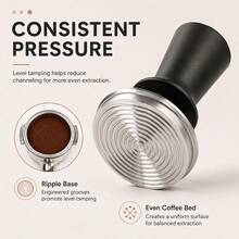 51/53/58mm Coffee Distributor And Tamper, Stainless Steel Coffee Tamper With Aluminum Alloy Handle, Professional Espresso Distribution Tool, Spring-Loaded Tamper, Barista Professional Equipment - Multicolor - View 7
