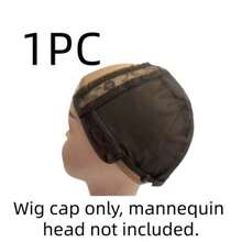 Wig Cap, Used For Making Lace Wigs, Adjustable Drawstring Mesh Cap, Equipped With Adjustable Silicone Non-Slip Elastic Wig Band, Braided Cap Band With Drawstring, Used For Making 4X4 Lace Front Wigs - View 9