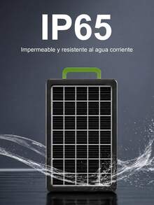 MOREKA Panel solar exterior de 15 W, batería de larga duración de silicio monocristalino, fuente de alimentación de emergencia para exteriores, iluminación exterior, pantalla de alimentación, IP65 a prueba de agua - Ver 4