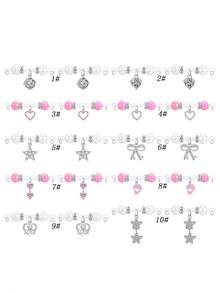 TOKRING 1pair Fake Nipple Rings Non Piericng Nipple Studs Body Jewelry,Heart Star CZ Dangling Nipple Cuff,Body Rings With Pendant Adjustable Non Piercing - Multicolor - View 3