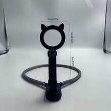 1PC Premium Magnetic Neck Phone Holder, Adjustable And Flexible Gooseneck Stand, Suitable For Hands-Free Viewing, Live Streaming And Video Recording, Universal Fit For Smartphones - Black - View 8
