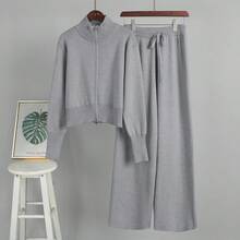 Women Sweater Co-Ords - Grey - View 5
