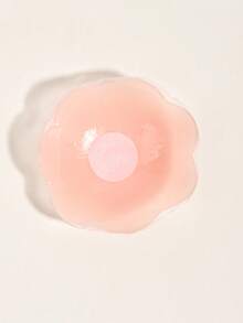 40pcs Invisible Round Silicone Nipple Covers, (Including 20pcs Non-Woven Flower-Shaped Nipple Covers) Invisible Self-Adhesive Pads With Comfortable Soft Cushion In The Center, Suitable For Deep V-Neck And Strapless Dresses, Discreet Coverage For Daily Wear - Thick style - View 7