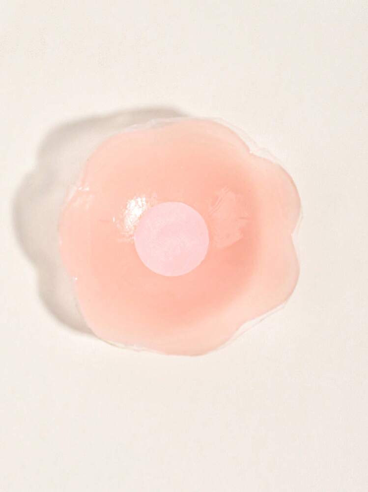 40pcs Invisible Round Silicone Nipple Covers, (Including 20pcs Non-Woven Flower-Shaped Nipple Covers) Invisible Self-Adhesive Pads With Comfortable Soft Cushion In The Center, Suitable For Deep V-Neck And Strapless Dresses, Discreet Coverage For Daily Wear - Thick style - View 7