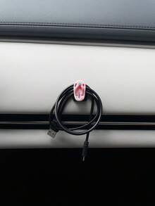 3件/5件可愛卡通夾腳拖造型汽車內飾掛鉤，免鑽孔背膠設計，可掛鑰匙與包包，馬卡龍多色可選，迷你省空間豪華車內掛鉤，多功能隱形無痕汽車掛鉤，創意汽車內飾裝飾配件 - A - 查看 6