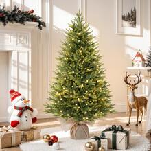 SHARECONN 2FT 3FT 4FT 5FT  Pre-Lit Artificial Mini PE Christmas Tree For Xmas Decorations - UK Plug(220-240V) - View 2