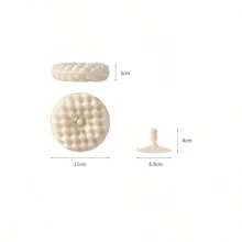 1pc Suction Cup Sponge Wipe For Householdkitchen Cleaning, Double-Sided Scouring Pad, Silkgourd Like Cloth, Three-Dimensional Honeycombwashing - Multicolor - View 4