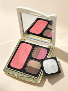 chéeryep 4-Grid Magnetic Makeup Palette, DIY Empty Magnetic Color Palette, Replaceable 4-Grid Storage Box - Magnetic Storage Disc 4 - View 8