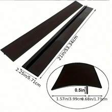 1pc/2pcs Silicone Stove Gap Cover Strip Set, Heat-Resistant Silicone Material, Gap Filler To Seal The Space Between Stove And Countertop, Blocks Oil And Stains From Falling, Protects Stove And Makes Kitchen Cleaning Easier, Practical Home Kitchen Accessory - View 3