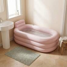 1pc Foldable Portable Adult Inflatable Bathtub, Thickened Durable Material, Comfortable Backrest, Easy Storage & Quick Installation, Space-Saving Design, Suitable For Relaxing Bathing - Bathtub - View 5