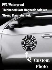 1件客製化汽車磁鐵，個性化照片Logo磁鐵，自訂圖片與文字汽車貼紙，汽車裝飾配件，車輛貼花，磁性標誌，汽車裝飾，卡車SUV外觀，司機家人朋友生日聖誕禮物 - 款式2 - 查看 17