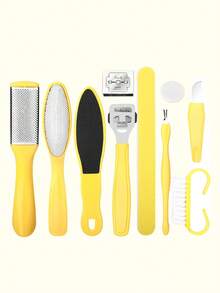Foot Care Set, Includes Foot Scraper, Dead Skin Remover, Foot File, Pedicure Tools, Stainless Steel Foot Rasp, Foot Cleaning Tools And Nail Clippers, Suitable For Home Pedicure And Salon Foot Spa, Used To Remove Hard Calluses And Cracked Heels - Blue - View 19