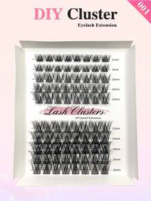 80PCS CC Individual Lash Clusters DIY Lash Clusters Fluffy&Natural Look Reusable Individual Eyelash Extension For Self Use At Home - CC - View 2
