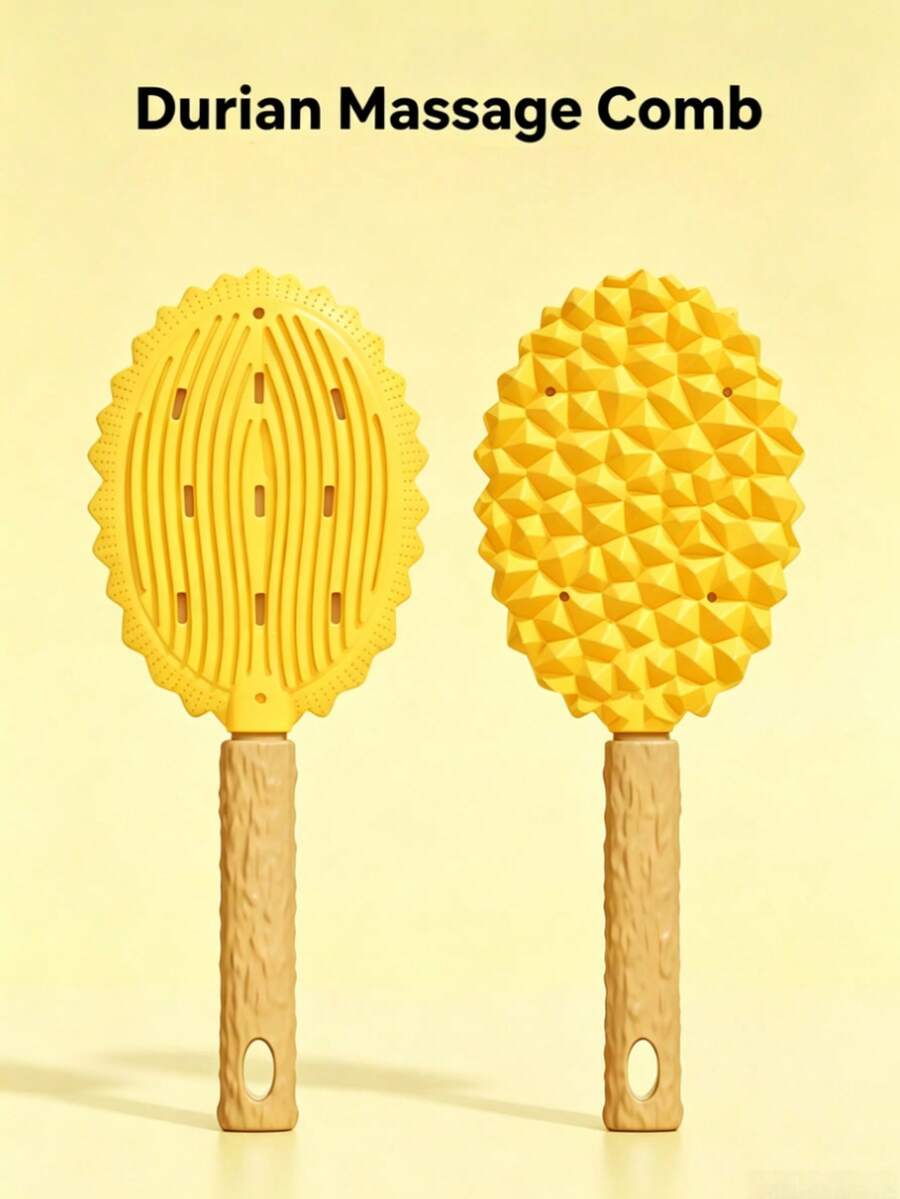 Creative Double-Sided Durian Pet Massage Brush, Suitable For Dog And Cat Shedding Grooming, Multi-Function Home Pet Hair Cleaning & Beauty Tool - Multicolor - View 1