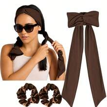 3pcs/Set 2-In-1 Wearable Heatless Curling Headband, DIY Wavy Curls And Yoga Hairband - Multicolor - View 10