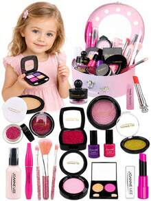 Tas Kosmetik Anak Perempuan, Tas Tangan Putri, Mainan Putri Mainan, Termasuk Cermin, Sisir, Lipstik, Parfum, Hadiah Ulang Tahun Liburan, Bukan Kosmetik Asli - MultiWarna - View 9