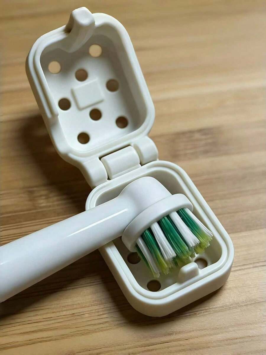 Electric Toothbrush Head Cover With Ventilation Holes, Allows Air Circulation And Drying, Reduces Odor, Creative Fashion Toothbrush Head Protective Case, Lightweight And Practical, Suitable For Home And Travel - Multicolor - View 1