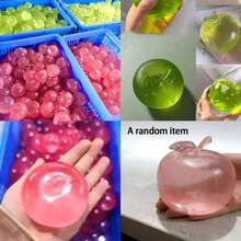 This Squishy Crystal Apple Features Soft Hues, A Super-Thin Skin, And A Smooth, Soft Texture. It Can Be Used As A Squeeze Stress Relief Ball Or A Tactile Sensory Toy, Perfect For An Office Desk And An Excellent Stress-Relief Office Gift - Multicolor - View 4